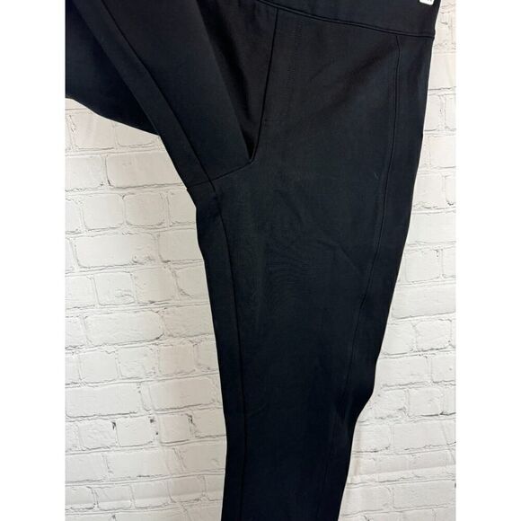SPANX black pull on stretch pants straight leggings size M - Picture 4 of 6